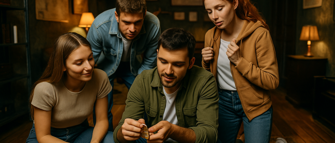 Grupo con ropa cómoda para escape room Santander